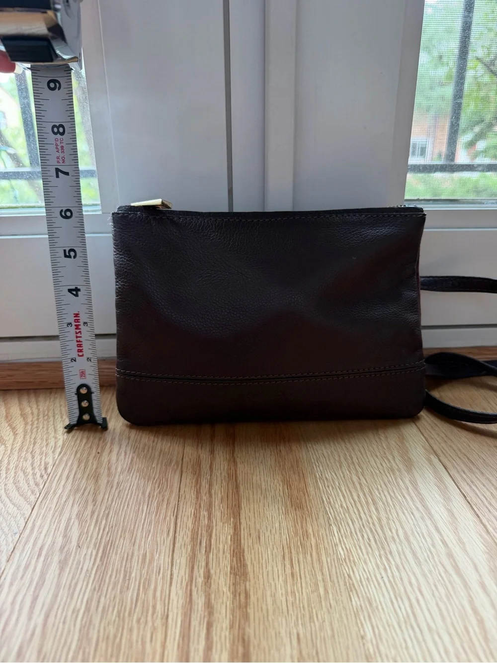 Accessorize Burgundy Genuine Leather Suede Crossbody Shoulder Bag